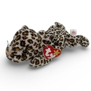 Ty Beanie Baby Vintage Freckles Leopard Plush Collectible Toy Brown Kids Gift